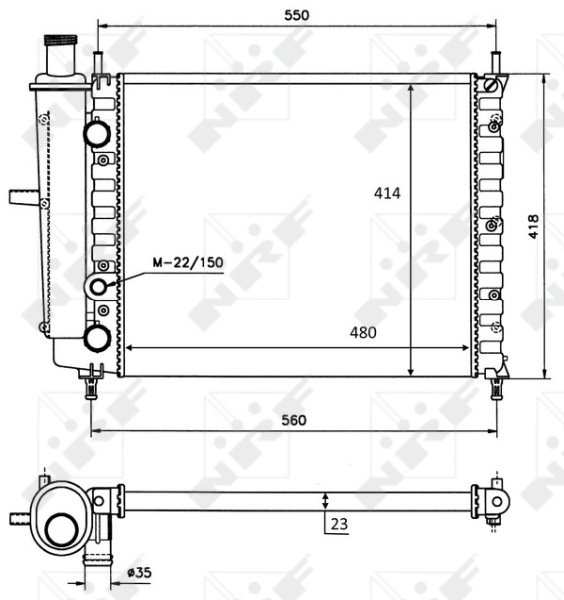 Radiateur NRF 58016