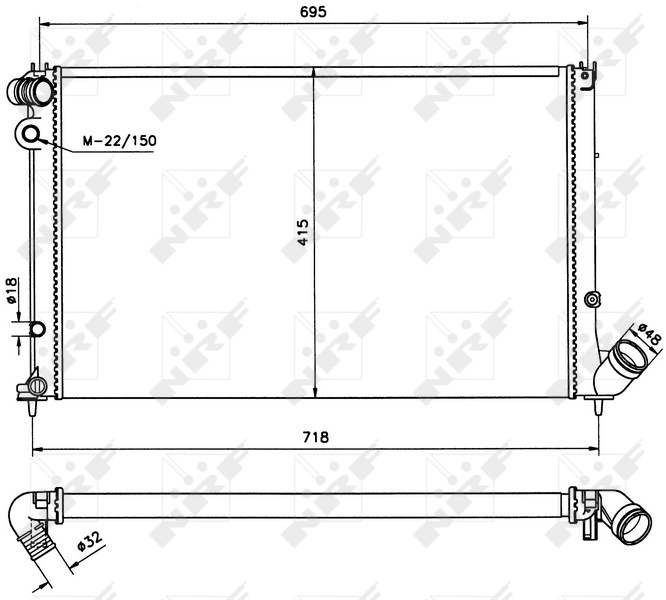 Radiateur NRF 58020