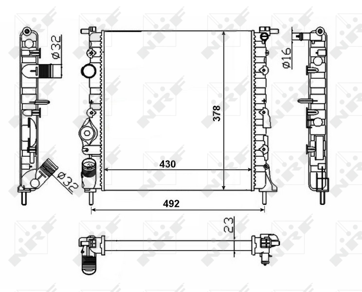 NRF Radiateur 58023