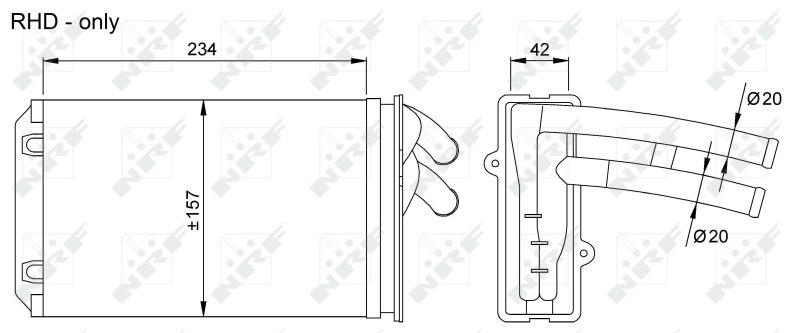 NRF Kachelradiateur 58035