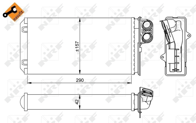 NRF Kachelradiateur 58036