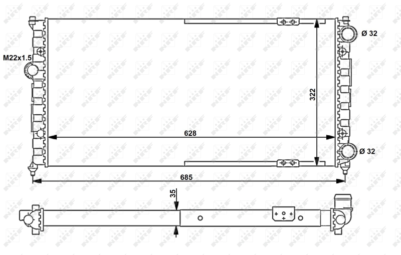 NRF Radiateur 58095
