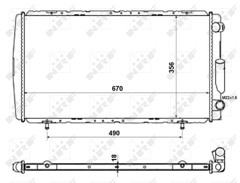 NRF Radiateur 58111