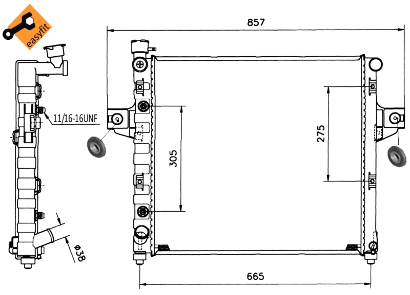 Radiateur NRF 58112