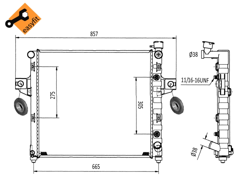 NRF Radiateur 58113