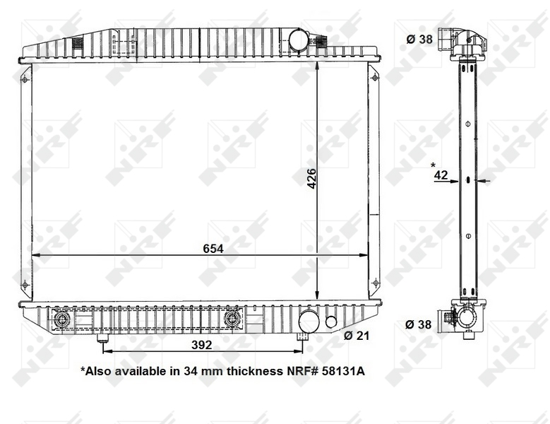 Radiateur NRF 58131