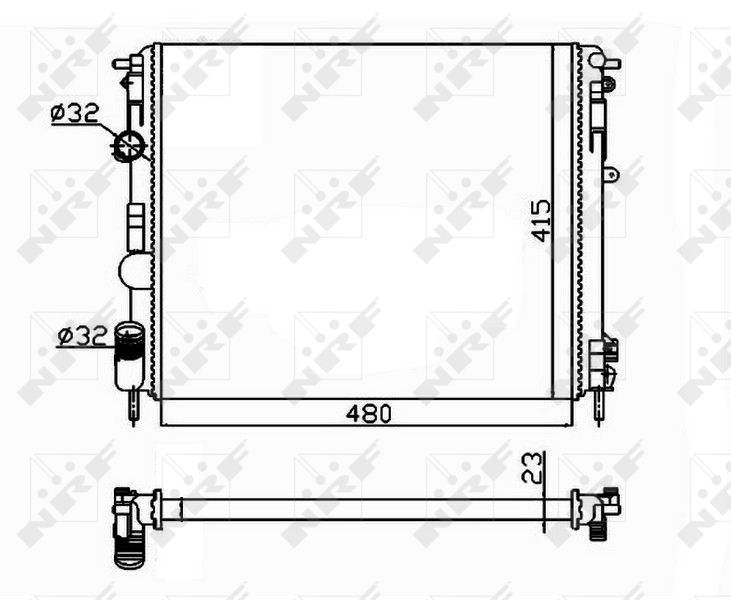 NRF Radiateur 58148