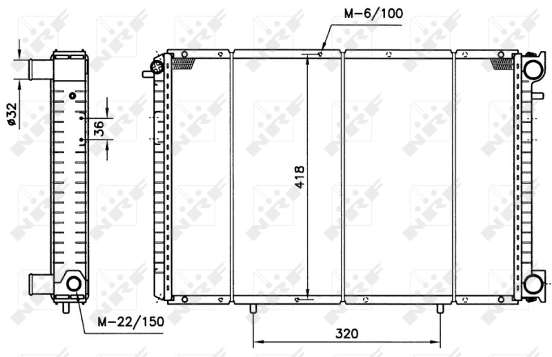 Radiateur NRF 58153