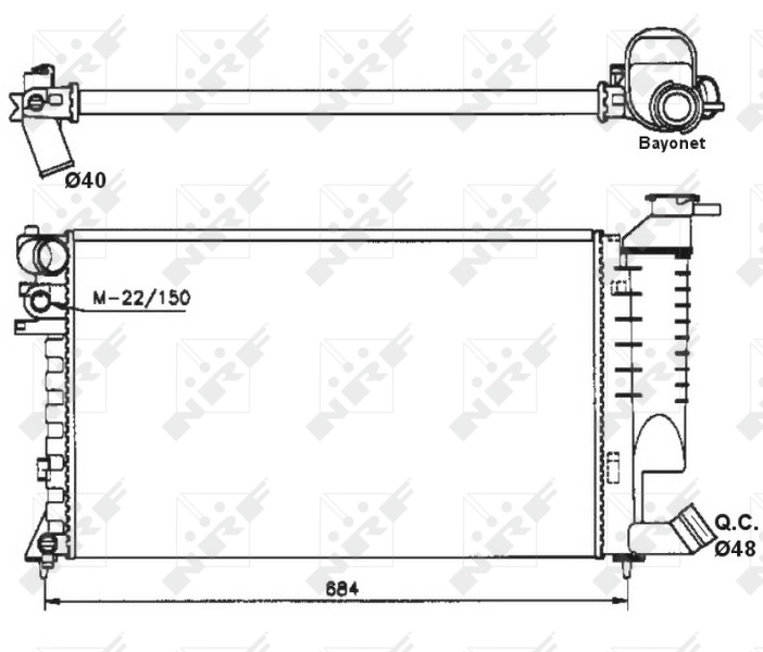 NRF Radiateur 58183