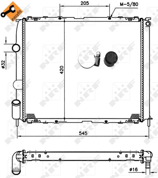 NRF Radiateur 58194