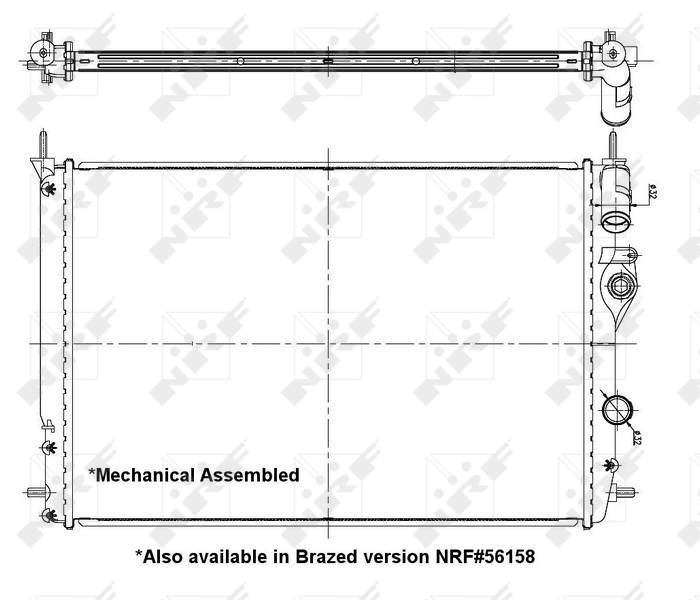 NRF Radiateur 58198