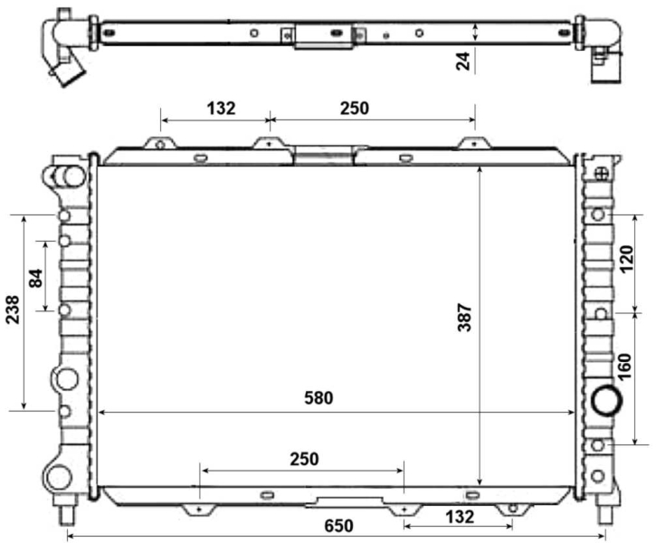 NRF Radiateur 58202