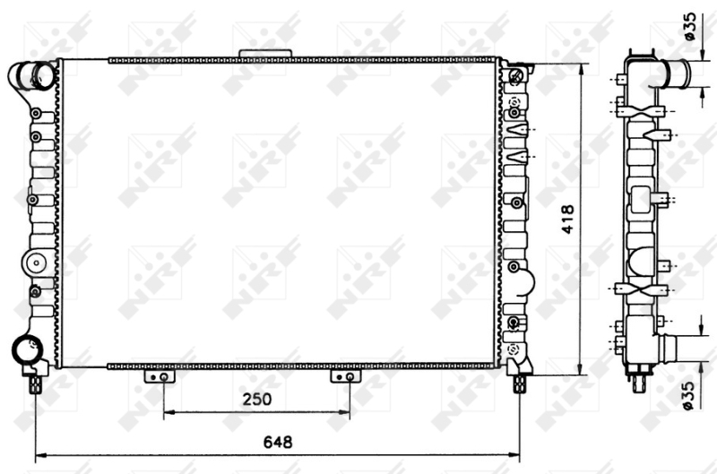 NRF Radiateur 58216