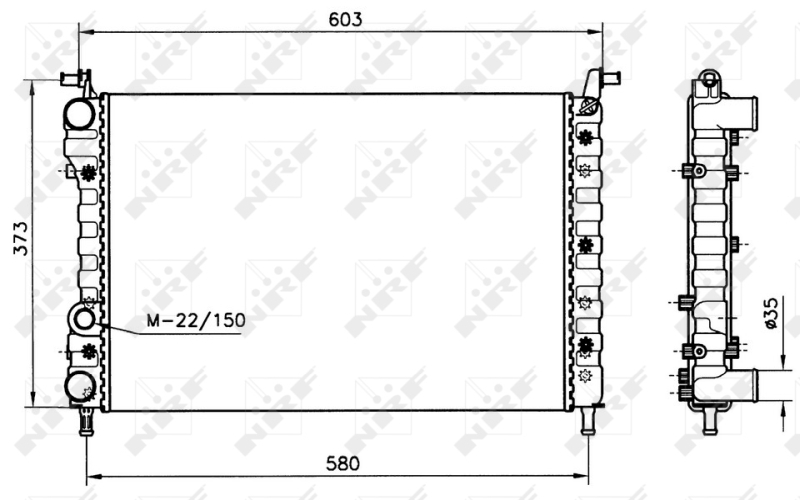 NRF Radiateur 58221