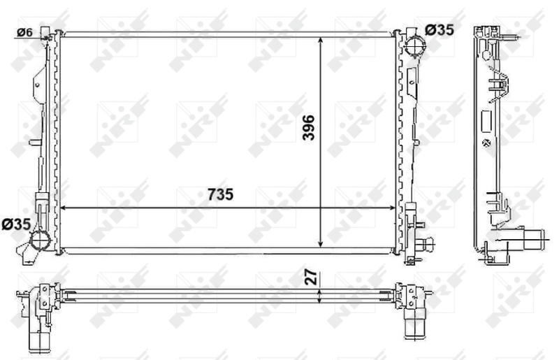 NRF Radiateur 58230