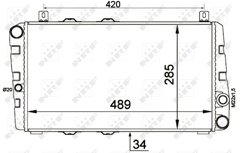 NRF Radiateur 58250
