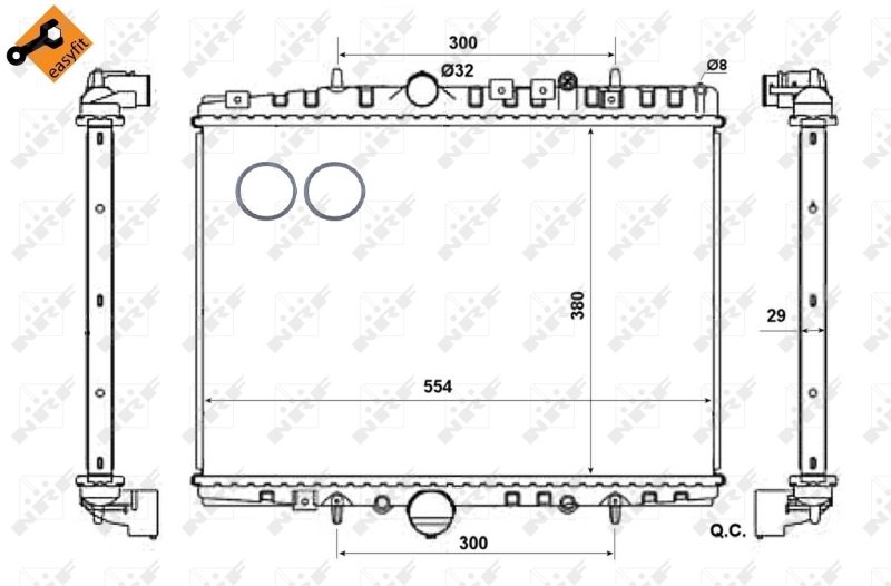 NRF Radiateur 58303