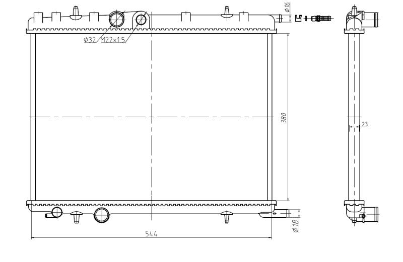 NRF Radiateur 58304A