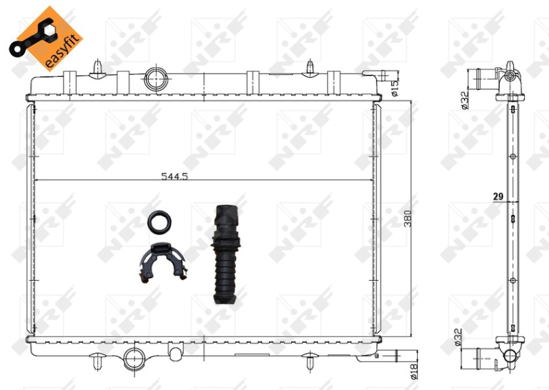 NRF Radiateur 58308