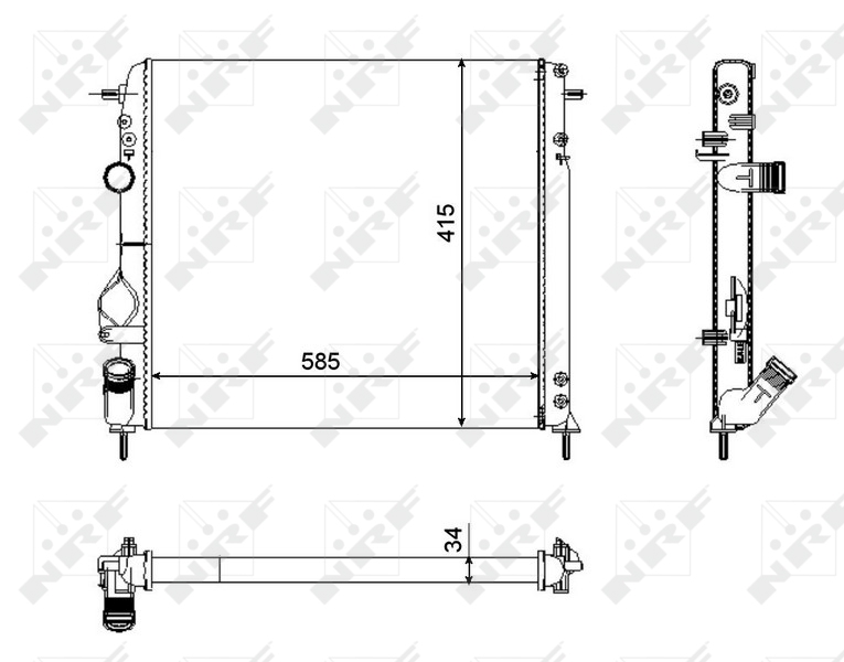 NRF Radiateur 58325