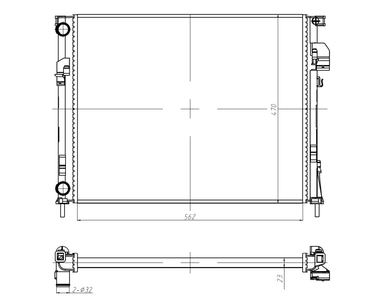 NRF Radiateur 58332A