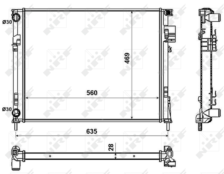 NRF Radiateur 58332
