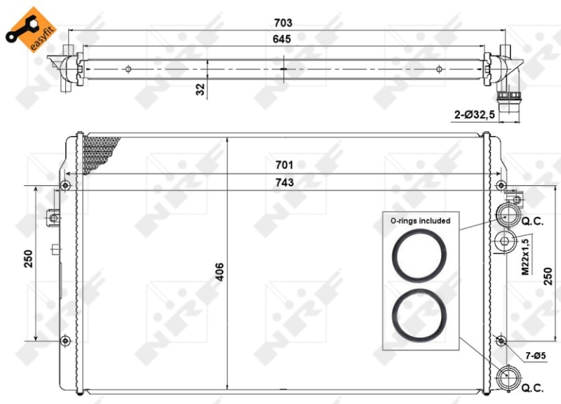 NRF Radiateur 58334