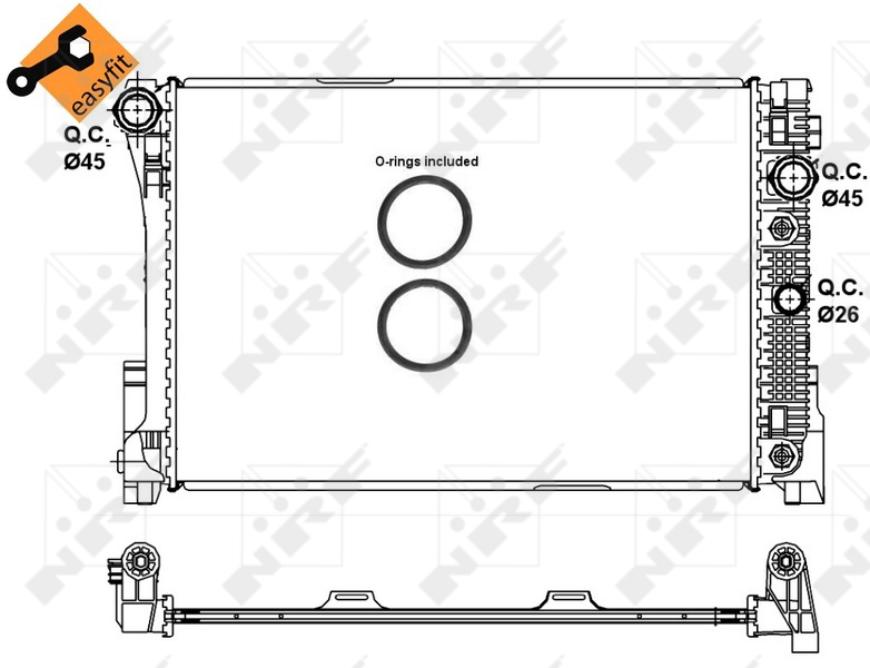 NRF Radiateur 58335