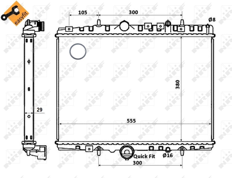 NRF Radiateur 58347
