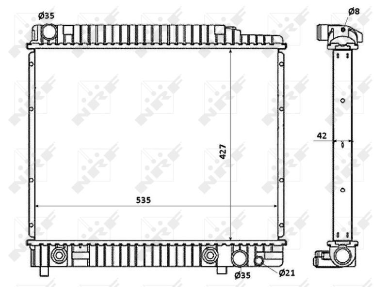 Radiateur NRF 58348