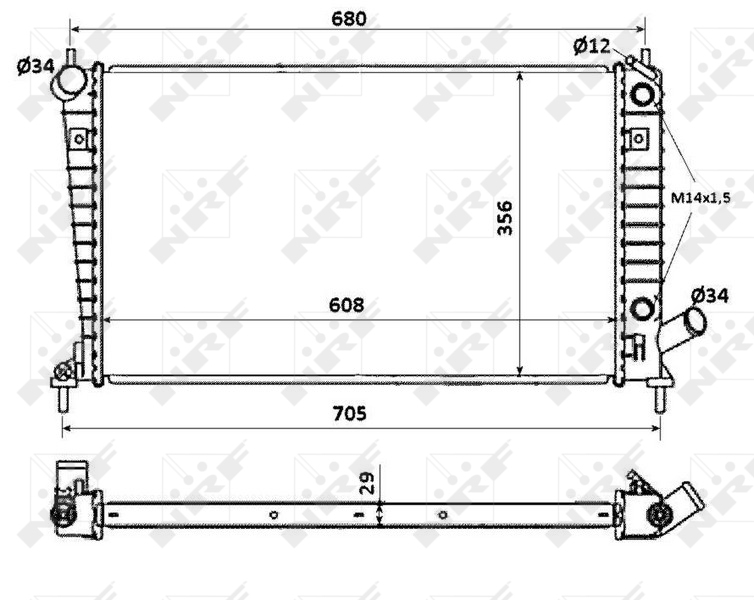 Radiateur NRF 58349