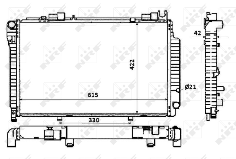 NRF Radiateur 58350