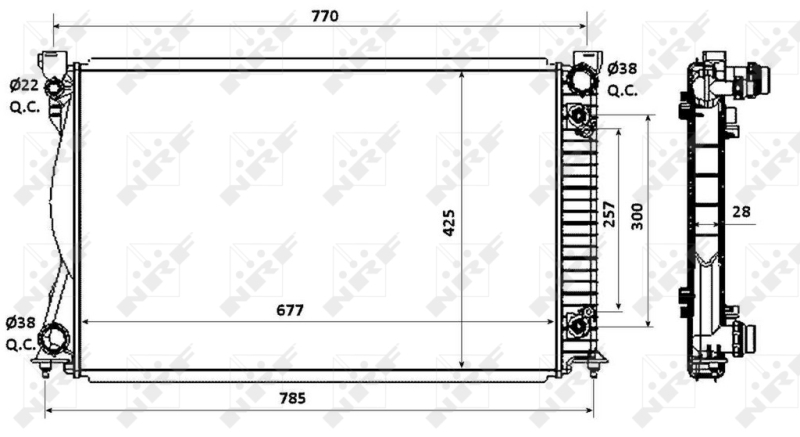 NRF Radiateur 58360