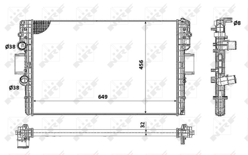 NRF Radiateur 58361