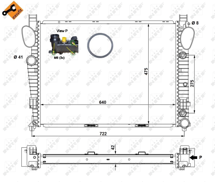 NRF Radiateur 58366