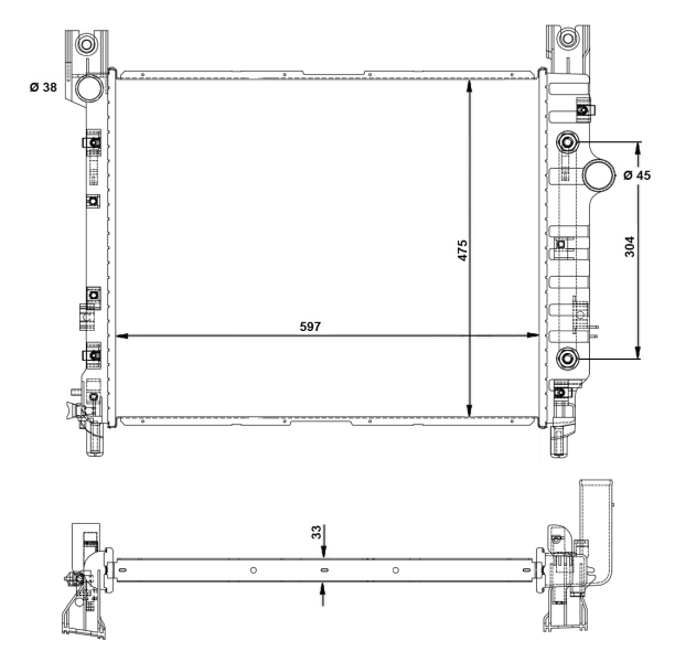 NRF Radiateur 58367A