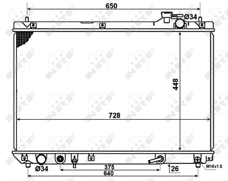 Radiateur NRF 58378