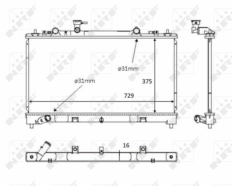 Radiateur NRF 58381