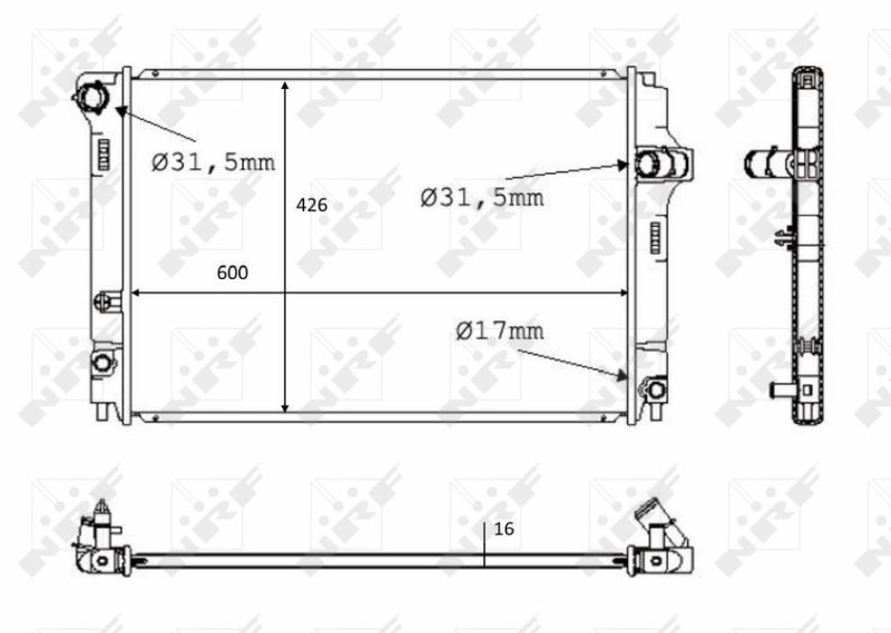 Radiateur NRF 58382