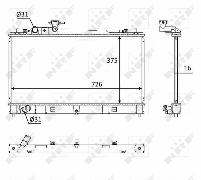 Radiateur NRF 58393