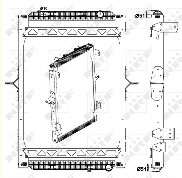 NRF Radiateur 58404