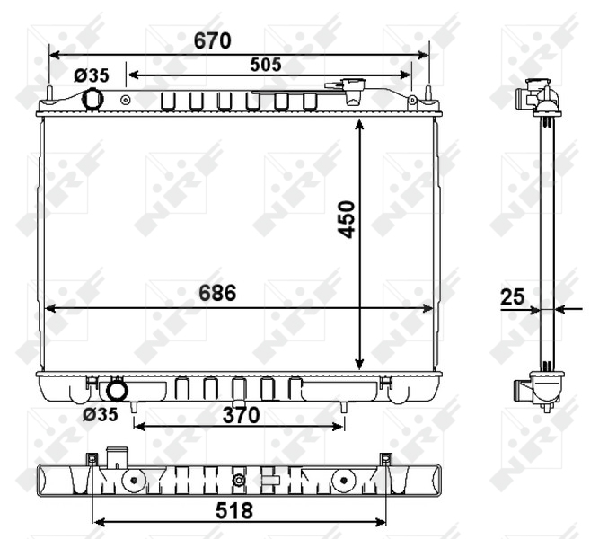 Radiateur NRF 58418