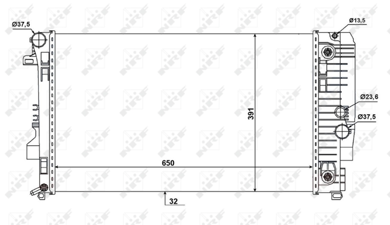 NRF Radiateur 58440
