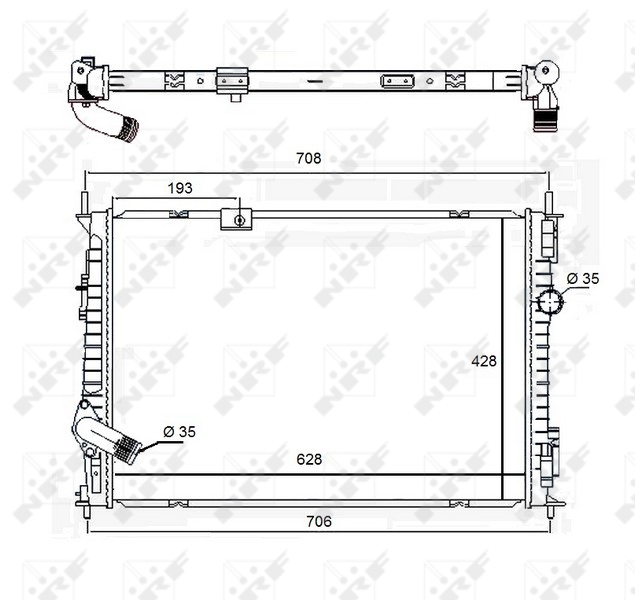 Radiateur NRF 58455