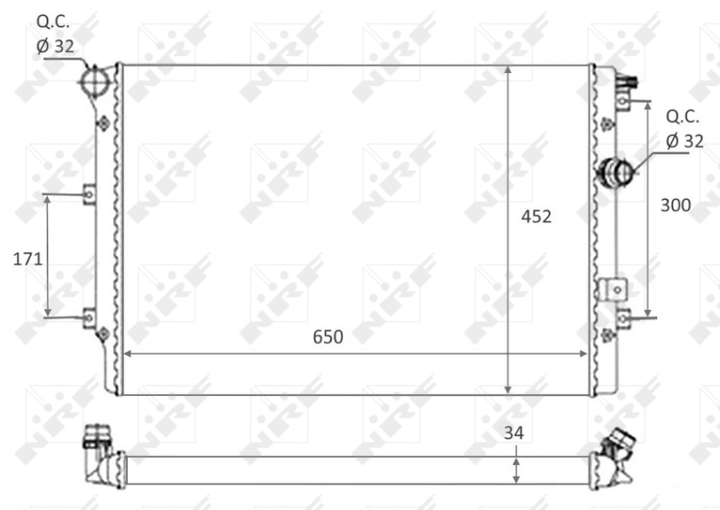 Radiateur NRF 58464