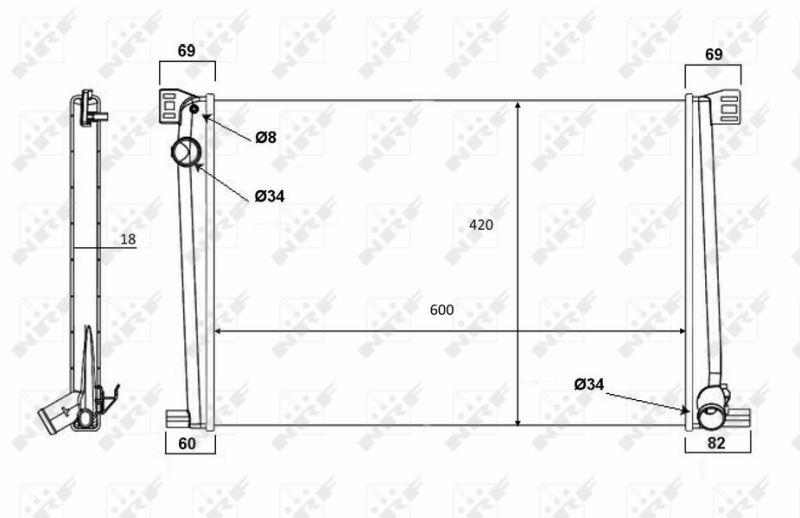 NRF Radiateur 58472