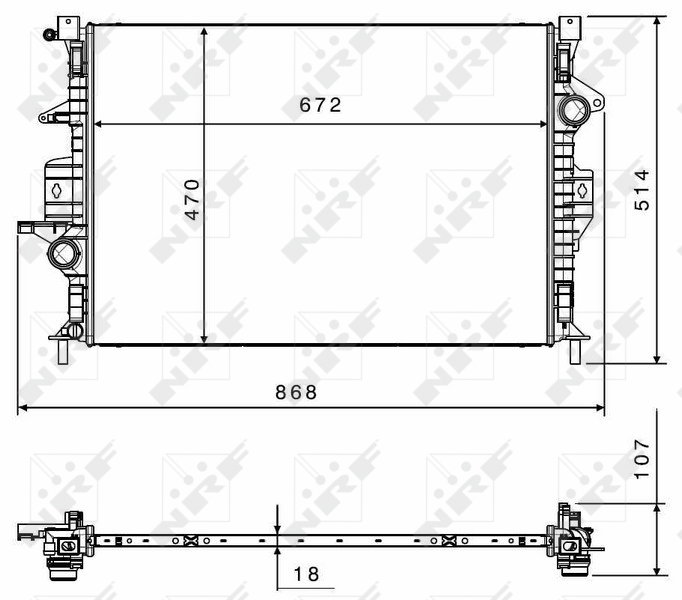 Radiateur NRF 58499