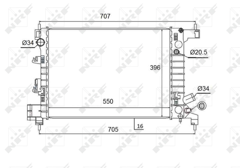 Radiateur NRF 58504