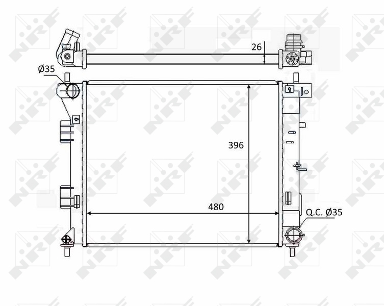 Radiateur NRF 58522