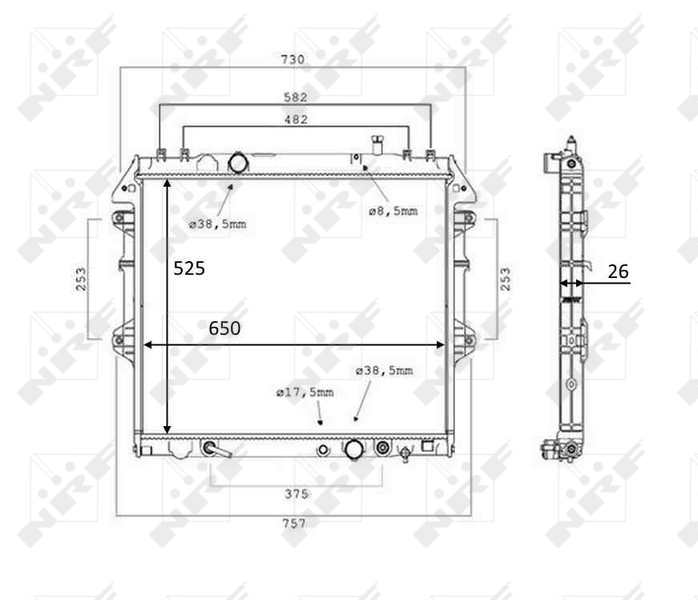 Radiateur NRF 58534